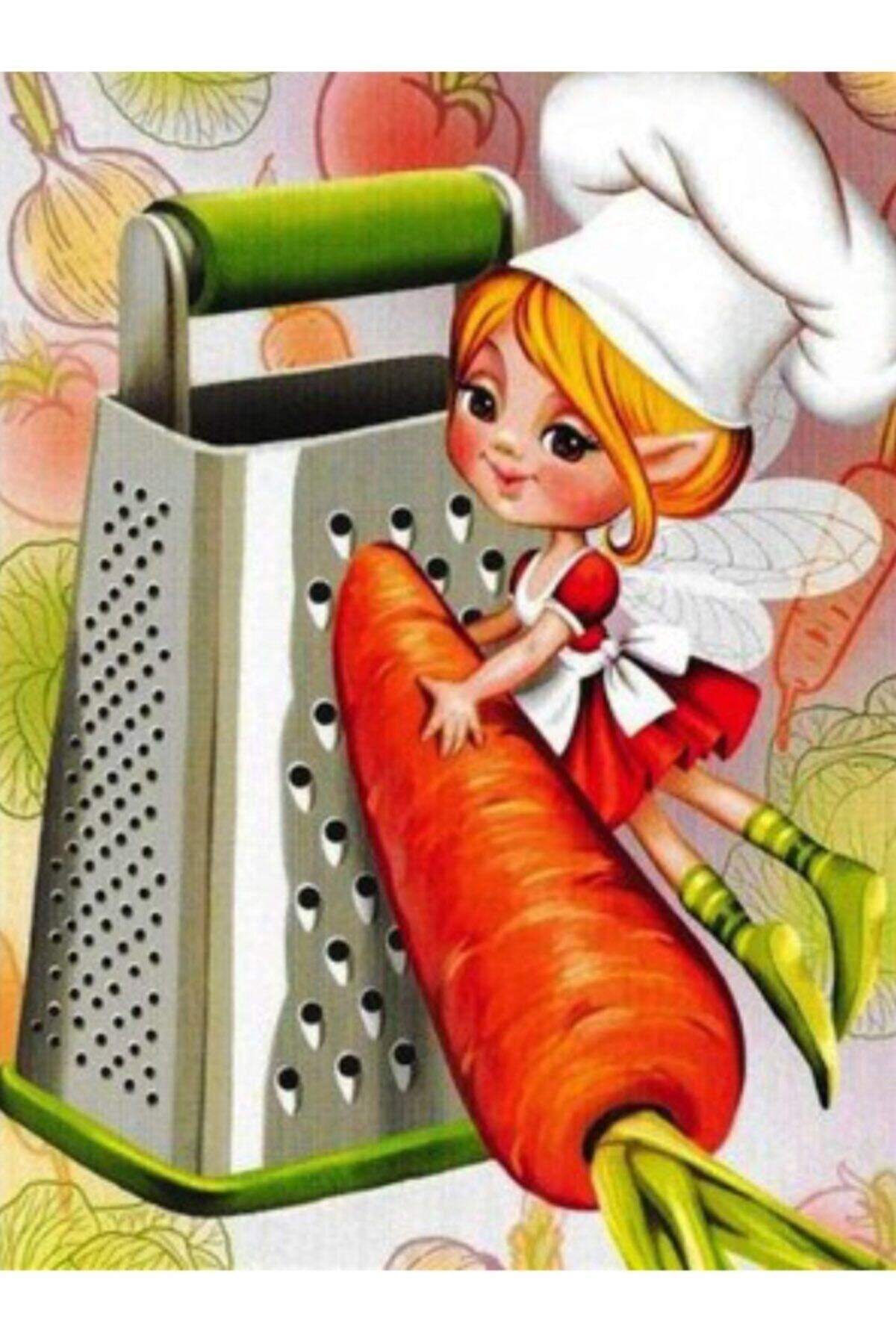 Movas Sanat Carrot Grater Magic Child | Diamond Mosaic Painting | Mosaic Puzzle | 40x50|E20202805M