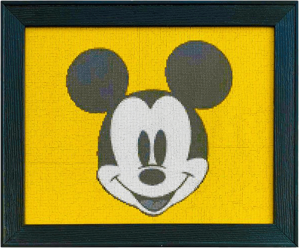 Movas Sanat Mickey Mouse | Ready-made Mosaic Painting | 49x40 | H20200009M