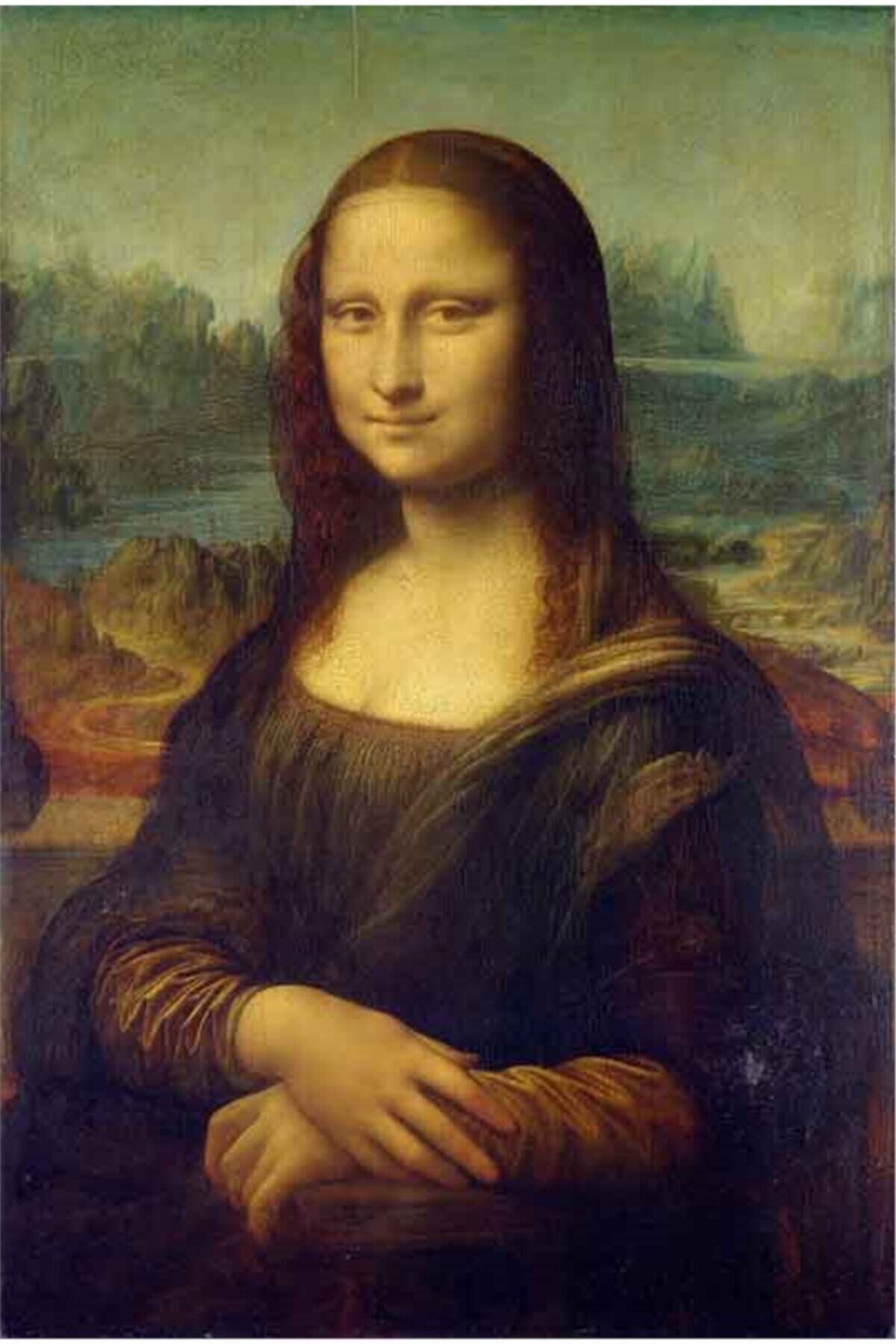 Movas Sanat Leonardo Da Vinci - Mona Lisa Elmas Mozaik Tablo / Mozaik Puzzle 40x60cm E20201933M