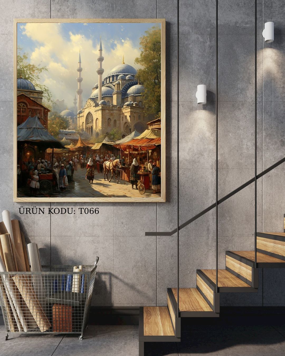 Osmanlı Çarşısında Gün Doğumu 43X60CM 