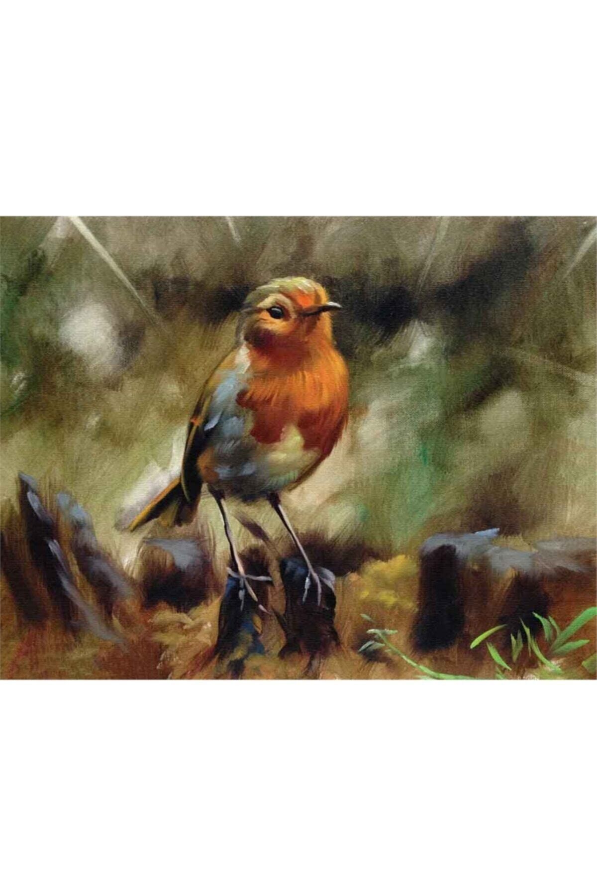 Movas Sanat Yalnız Kuş | Elmas Mozaik Tablo | Mozaik Puzzle | 50x35 | E20202509M