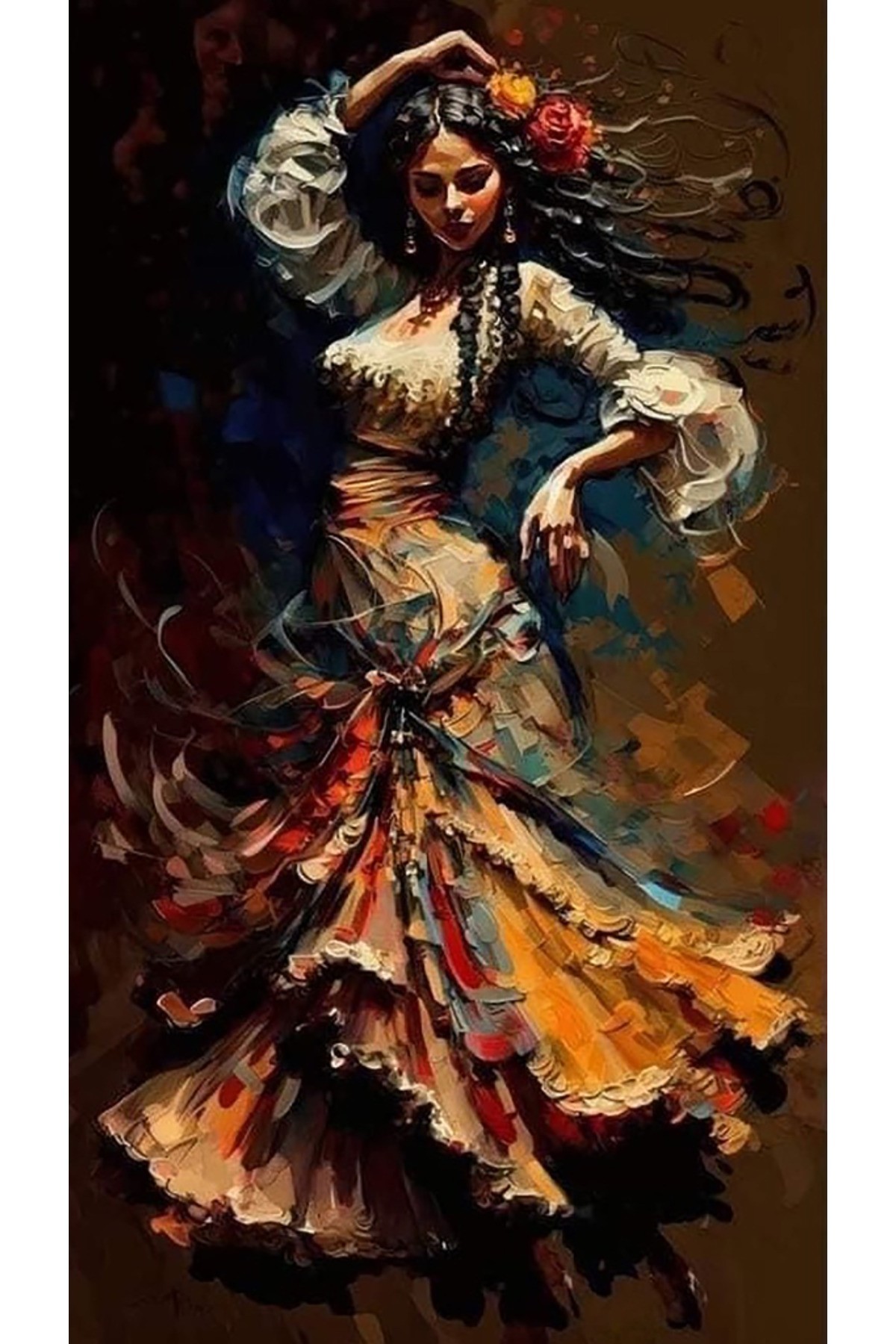 Movas Sanat Traditional Dance | Diamond Mosaic Painting | Mosaic Puzzle | 40x70 | E20204351