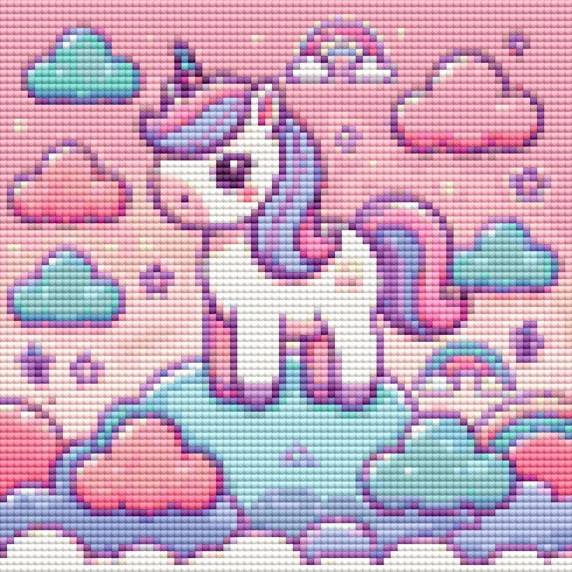 Movas Art - Unicorn | Mosaic Puzzle | 20x20 | E20204557