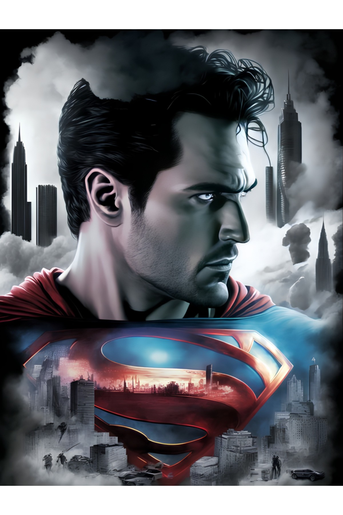 Movas Sanat Superman Ve Smalville - Superman | Elmas Mozaik Puzzle | 65x85 | E20204102