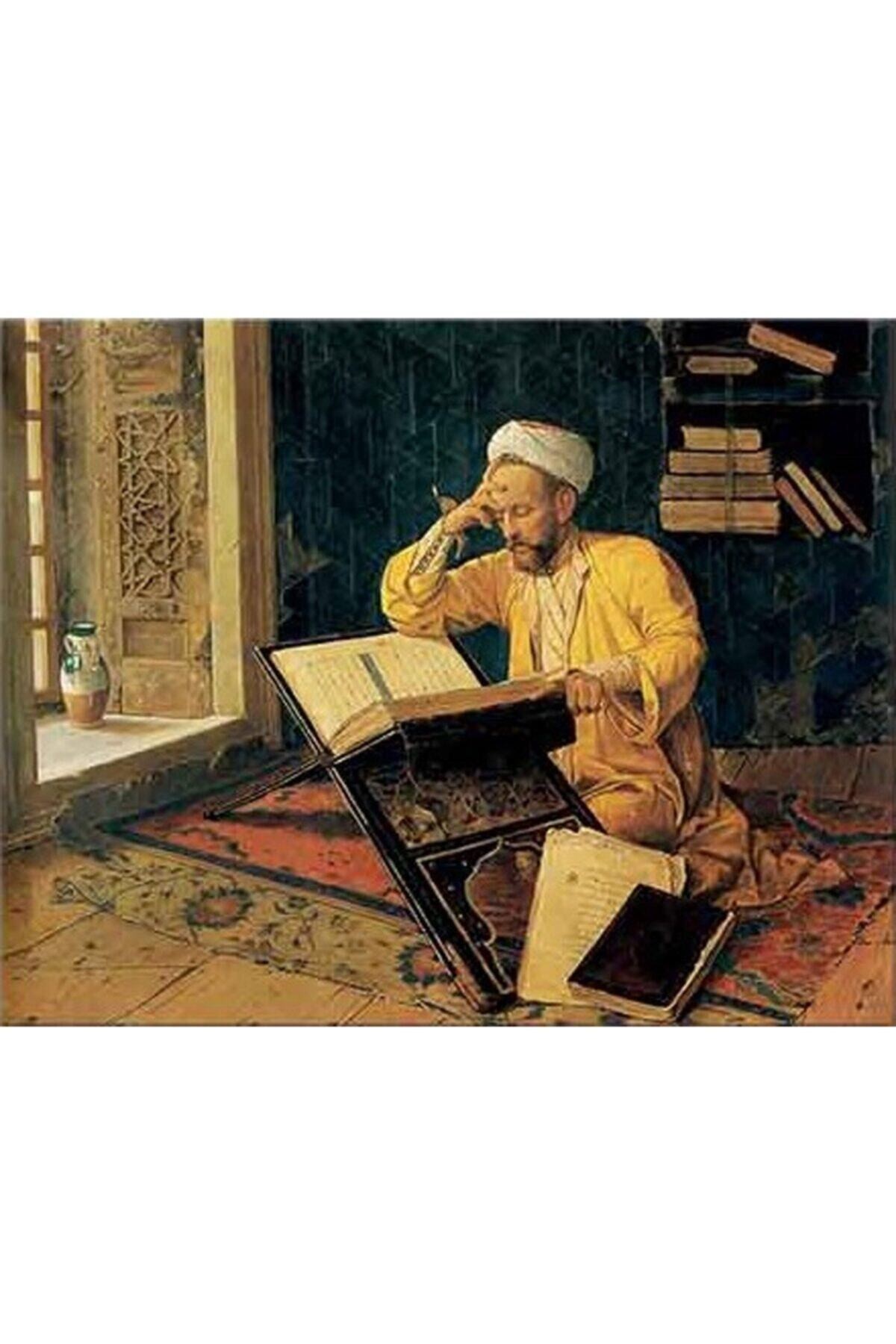 Movas Sanat Osman Hamdi Bey - İlahiyatçı | Elmas Mozaik Tablo | Mozaik Puzzle | 50x35 | E20203058M
