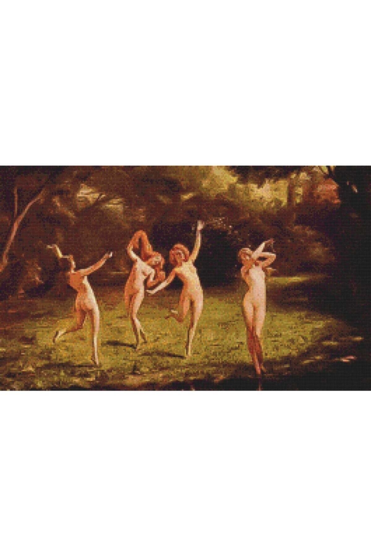Movas Sanat Dancing Girls Charles Soulacroix | Elmas Mozaik Puzzle | 65x40 | E20201567M