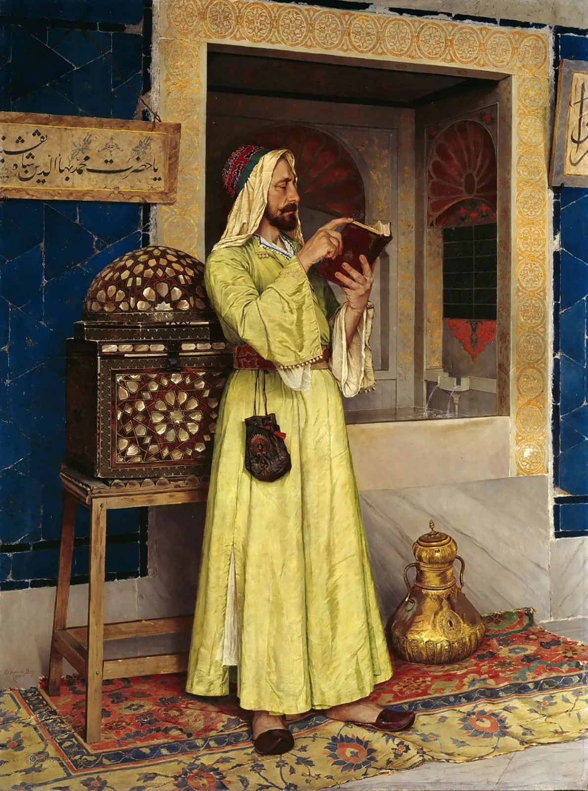 Okuyan Derviş – Osman Hamdi Bey 35X47CM