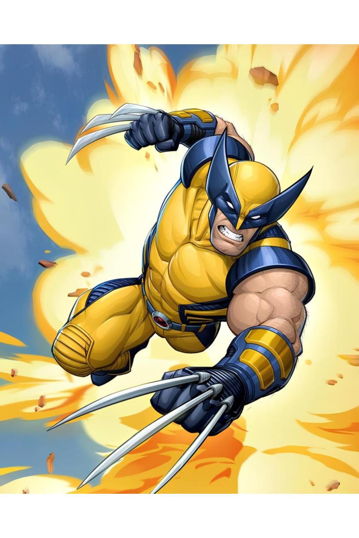 Movas Sanat Wolverine - Marvel | Elmas Mozaik Tablo | Mozaik Puzzle | 50x60 | E20204078