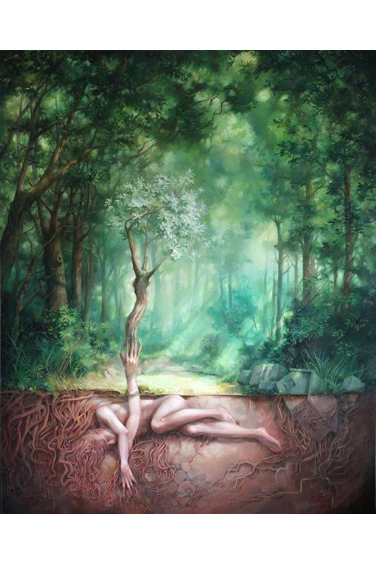 Movas Sanat İnsan Kökü | Elmas Mozaik Tablo | Mozaik Puzzle | 60x65 | E20204236