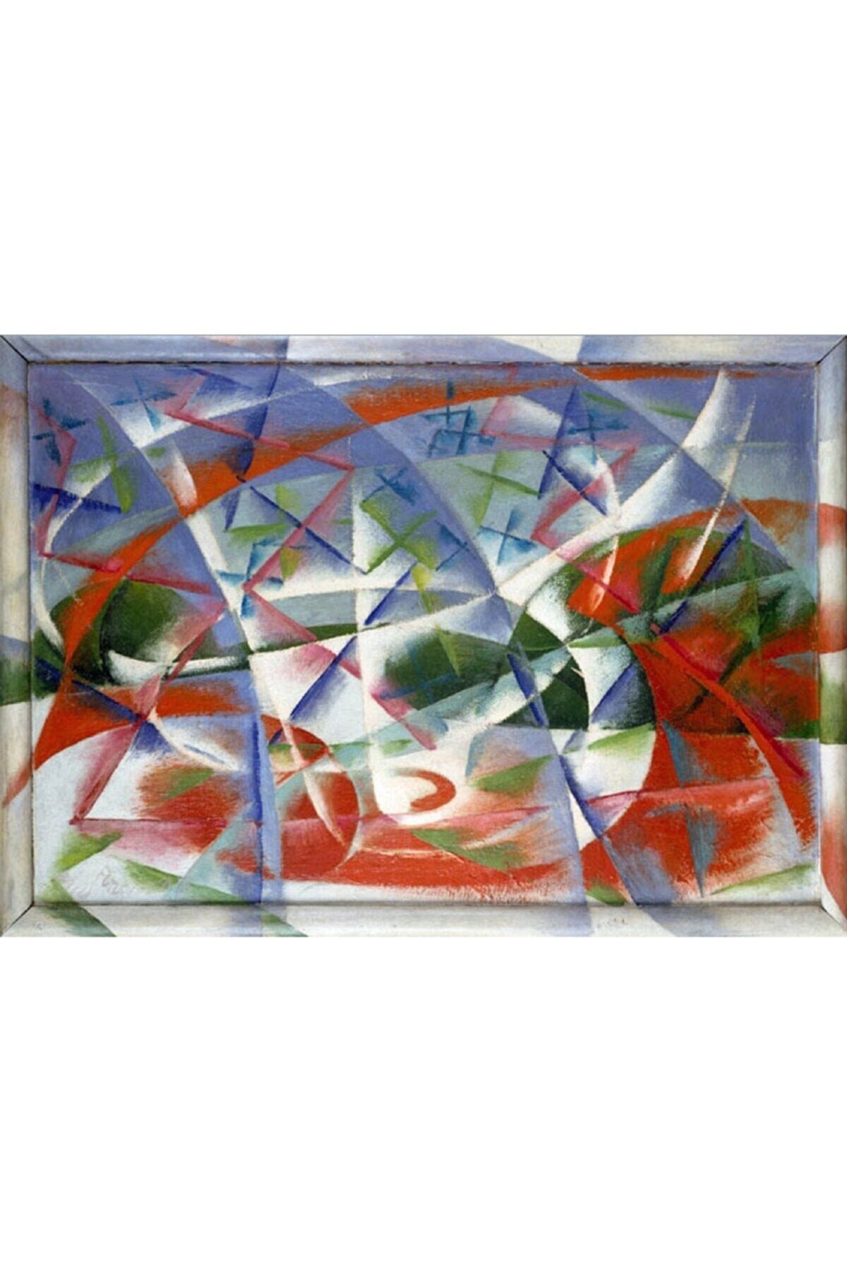 Movas Sanat Giacomo Balla Abstract Speed And Sound | Diamond Mosaic Painting | Mosaic Puzzle | 50x35 | E20203051M