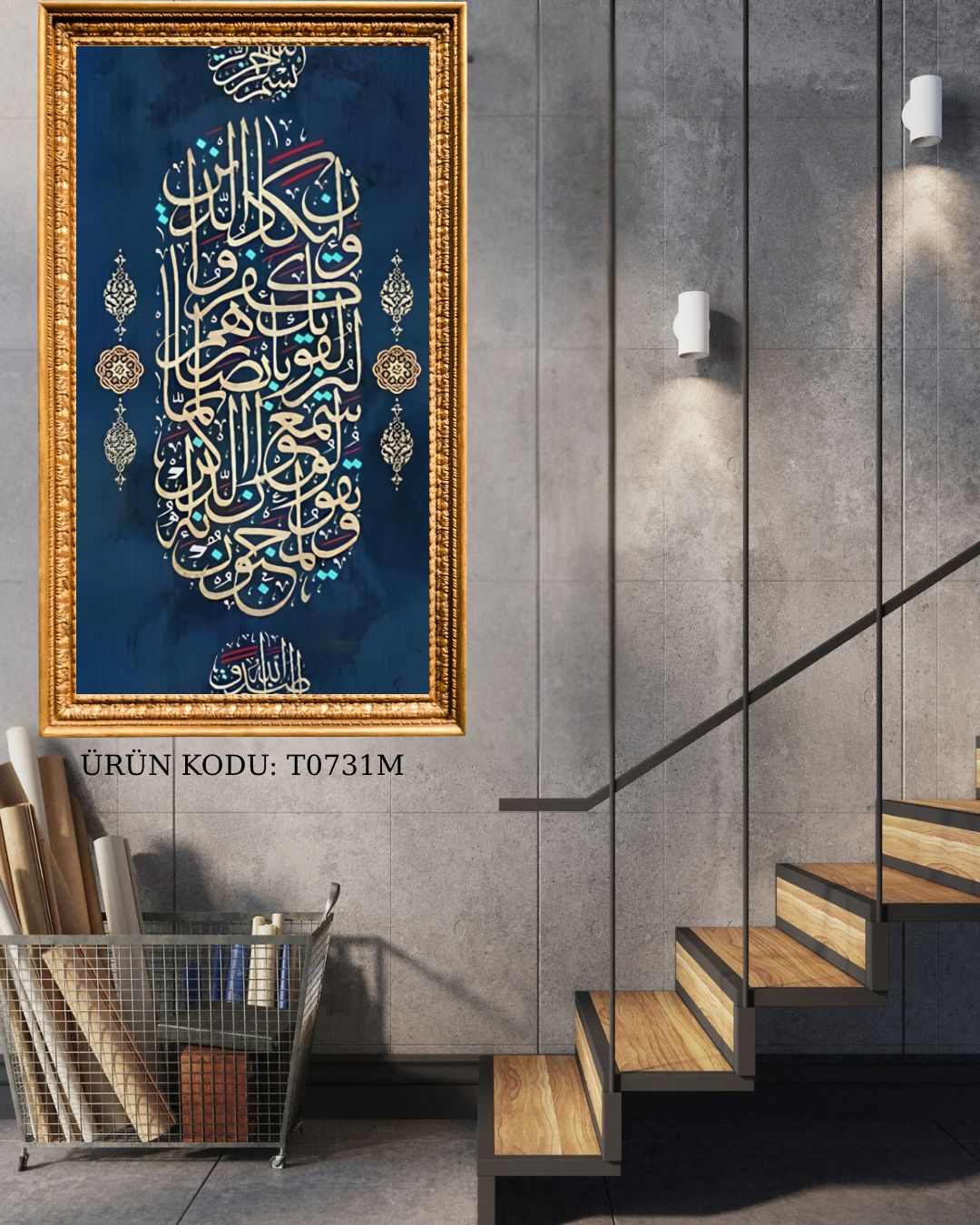 Nazar Ayeti 36x76cm T0731M Dialands Elmas Mozaik Tablo