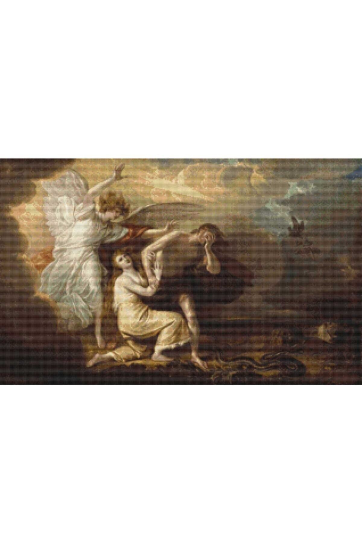 Movas Sanat The Expulsion Of Eve And Adam From Paradise | Diamond Mosaic Puzzle | 40x25 | E20201215M