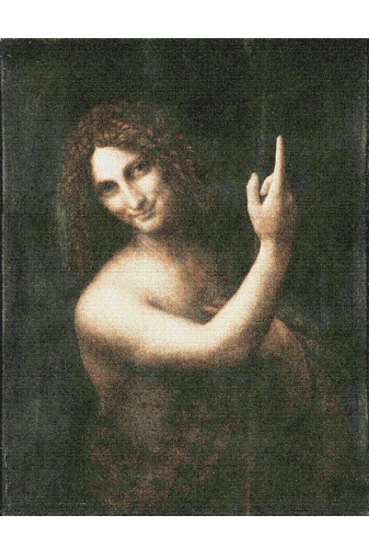 Movas Sanat Vaftizci Yahya - Leonardo Da Vinci | Elmas Mozaik Tablo | Mozaik Puzzle | 45x58 | E2020651