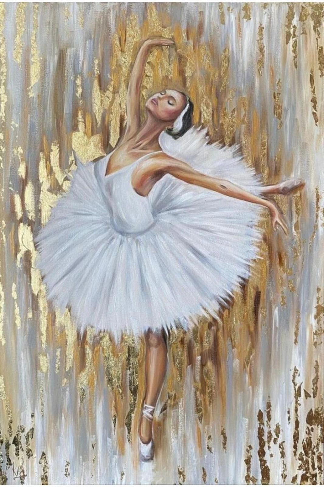 Balerin Ve Sahne Işığı 40x60cm Dialands Elmas Mozaik Tablo