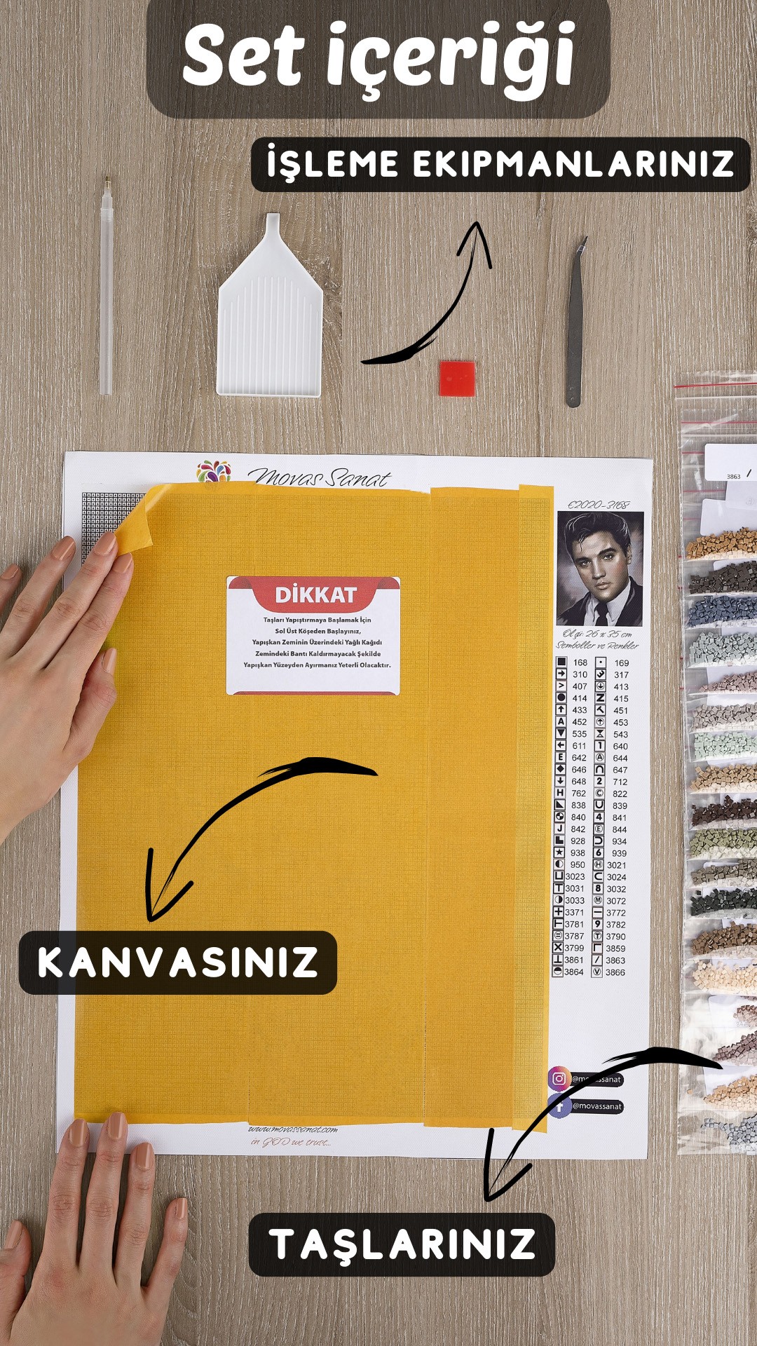 Movas Sanat Ortaçağ Avrupasının Dar Sokakları | Elmas Mozaik Puzzle | 35x52 | E2020467İO