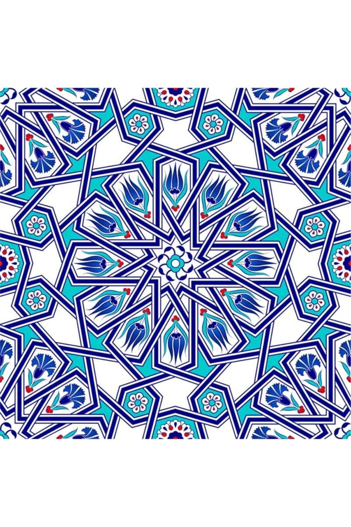 Movas Sanat Turkish Star Ceramic | Diamond Mosaic Painting | Mosaic Puzzle | 50x50|E20202425M