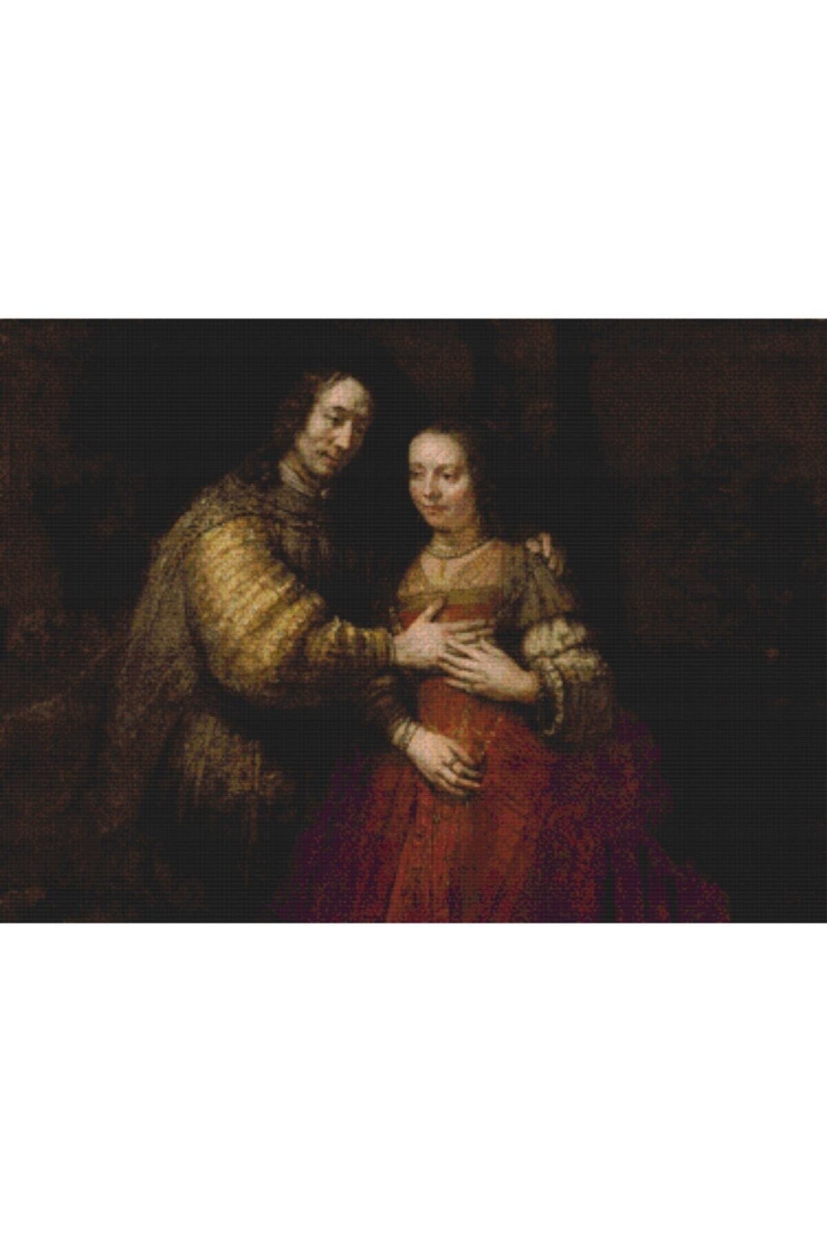Movas Sanat Yahudi Gelin - Rembrandt Van Rijn | Elmas Mozaik Puzzle | 55x40 | E2020774
