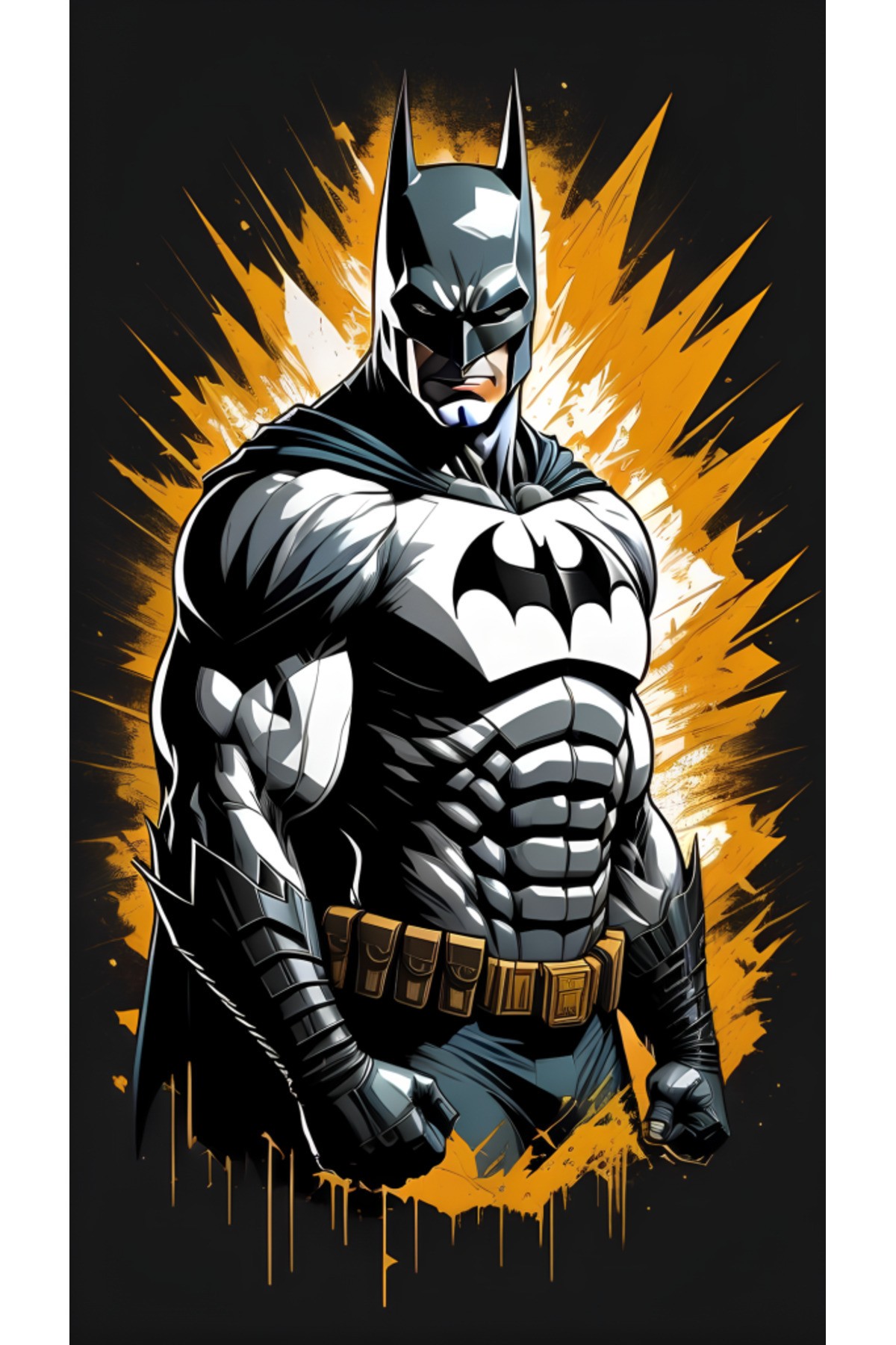 Movas Sanat Bruce Wayne - Batman | Elmas Mozaik Tablo | Mozaik Puzzle | 45x80 | E20204012