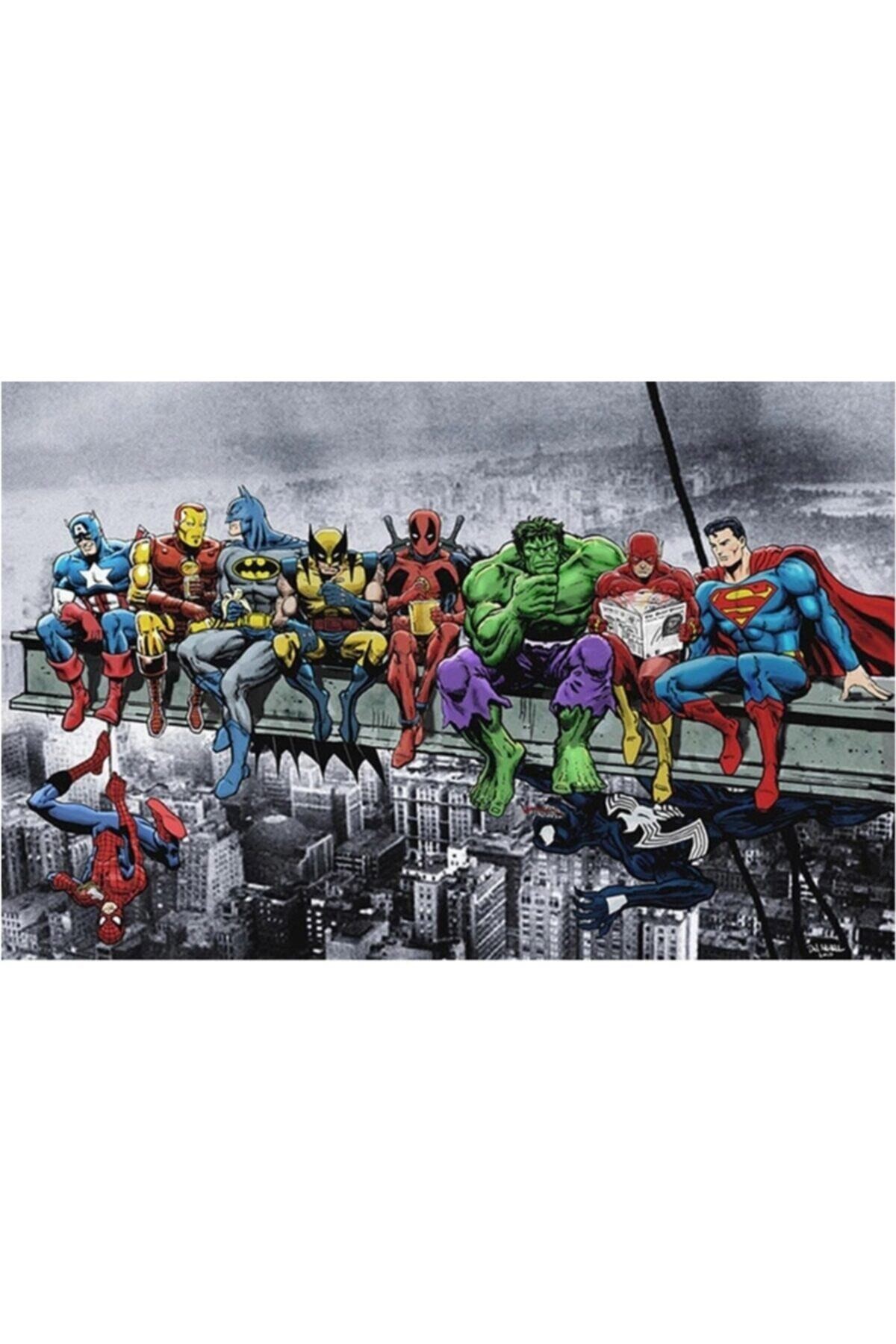 Movas Sanat Superheroes | Diamond Mosaic Painting | Mosaic Puzzle | 50x25 | E20202898M