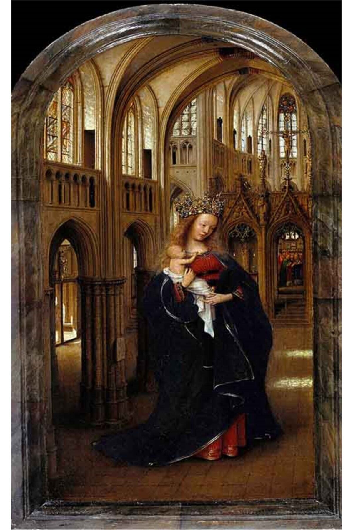 Movas Sanat Van Eyck - Madonna In The Church | Elmas Mozaik Puzzle | 25x40 | E20201963M