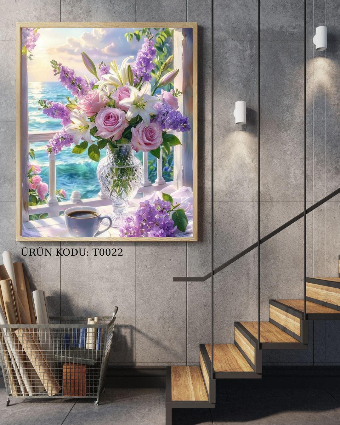 Lavanta Rüyası 50X30cm T0022 Dialands Elmas Mozaik Tablo