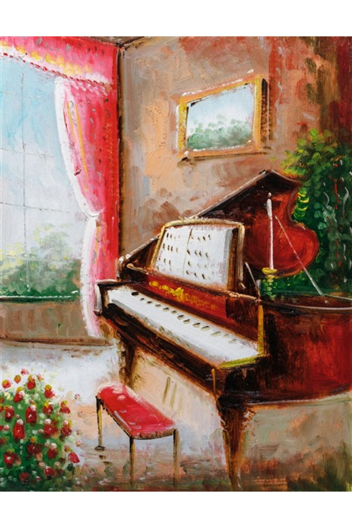 Movas Sanat Piano | Diamond Mosaic Painting | Mosaic Puzzle | 40x50 | E20201740IO