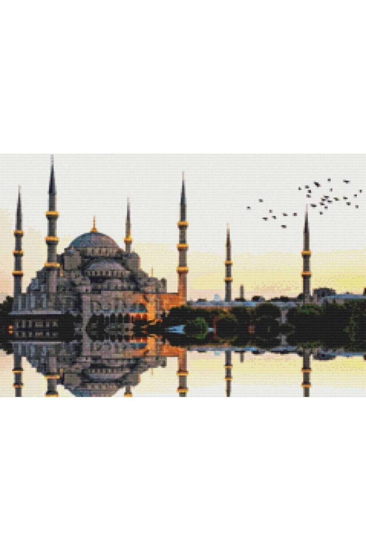 Movas Sanat Seyhan Mosque Adana | Diamond Mosaic Painting | Mosaic Puzzle | 60x40 | E20201641M