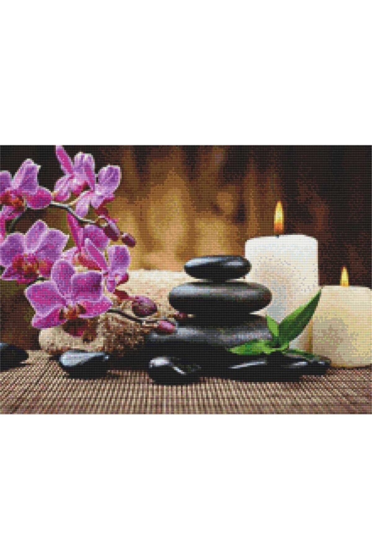 Movas Sanat Mis Kokulu Bir Spa Salonu Girişi | Elmas Mozaik Puzzle | 55x40 | E20201360M