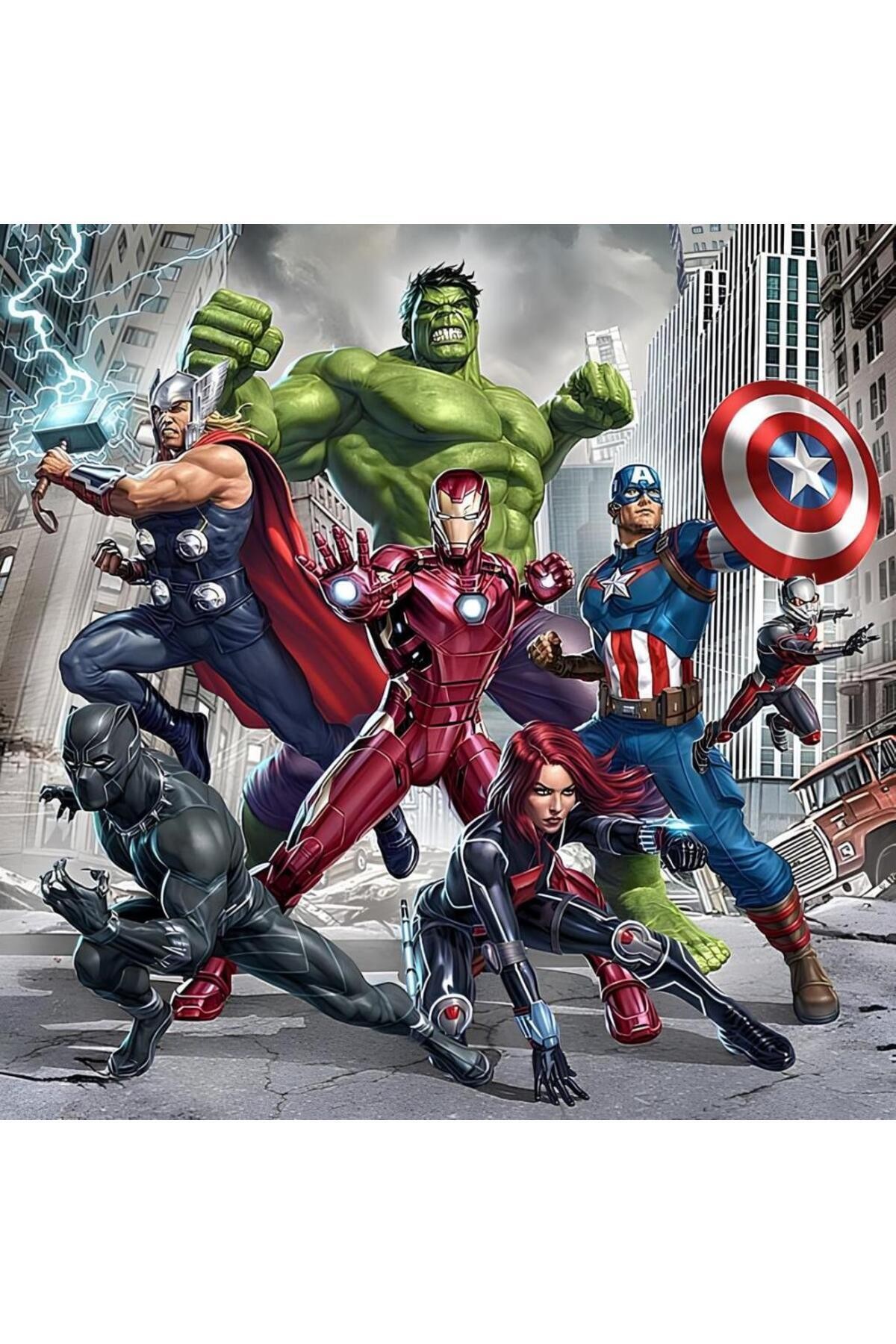 Movas Sanat Avengers - Marvel | Diamond Mosaic Painting | Mosaic Puzzle | 60x60 | E20204071