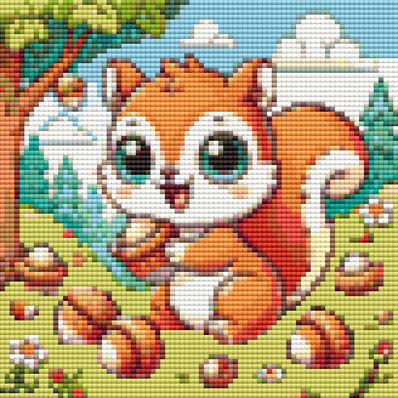 Movas Art - Squirrel | Special Mosaic Puzzle for Children | 20x20 | E20204549