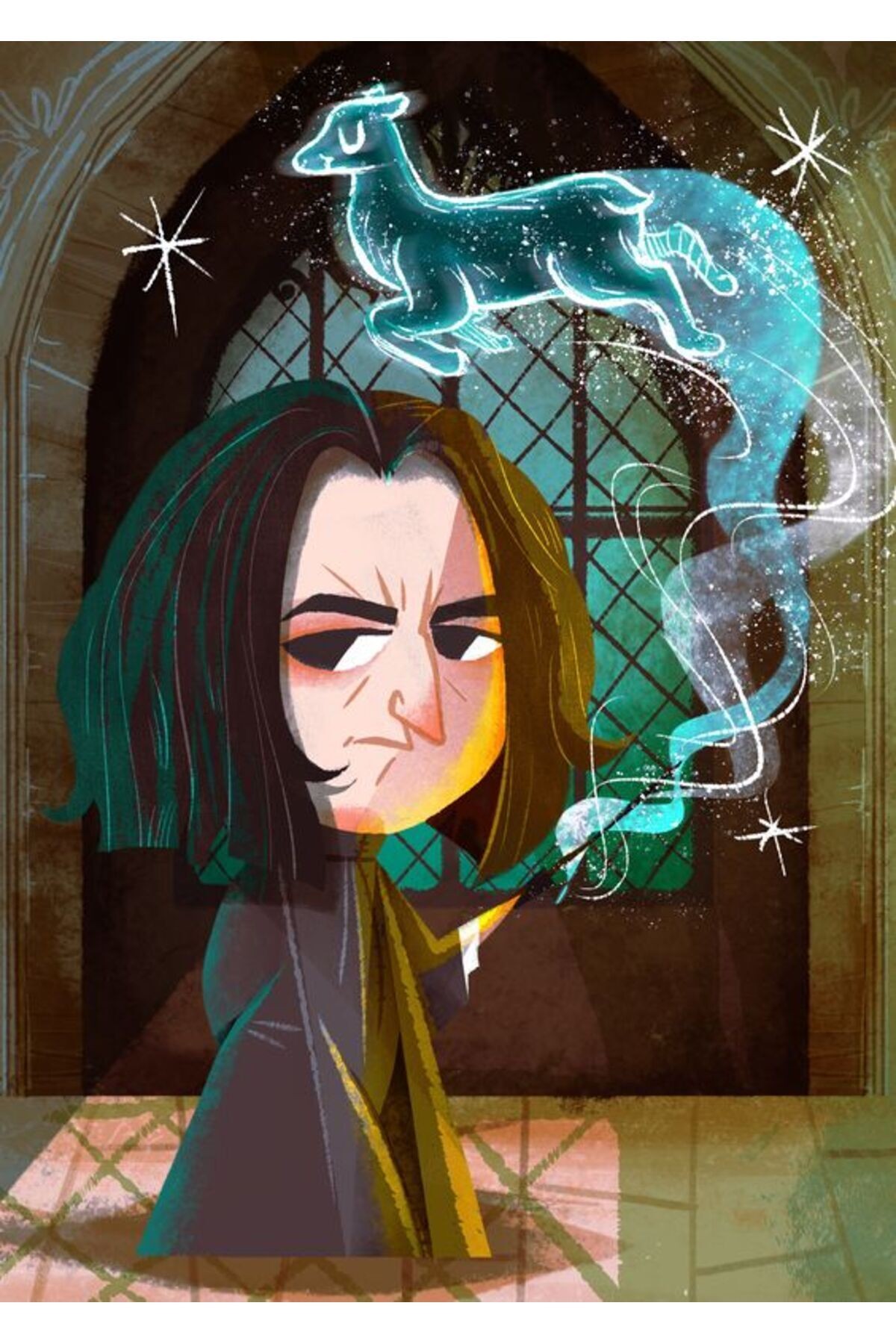 Movas Sanat Severus Snape | Harry Potter Elmas Mozaik Tablo | Mozaik Puzzle | 45x65 | E20204154