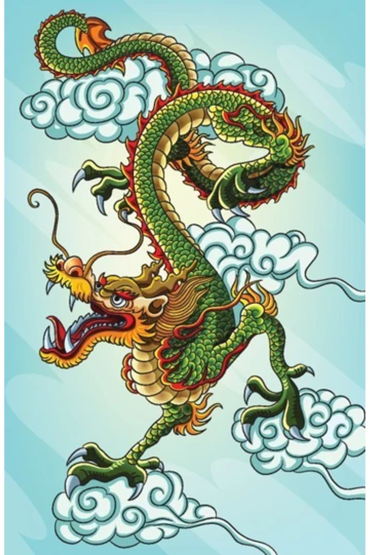 Movas Sanat Chinese Dragon | Diamond Mosaic Painting | Mosaic Puzzle | 45x70|E20234167