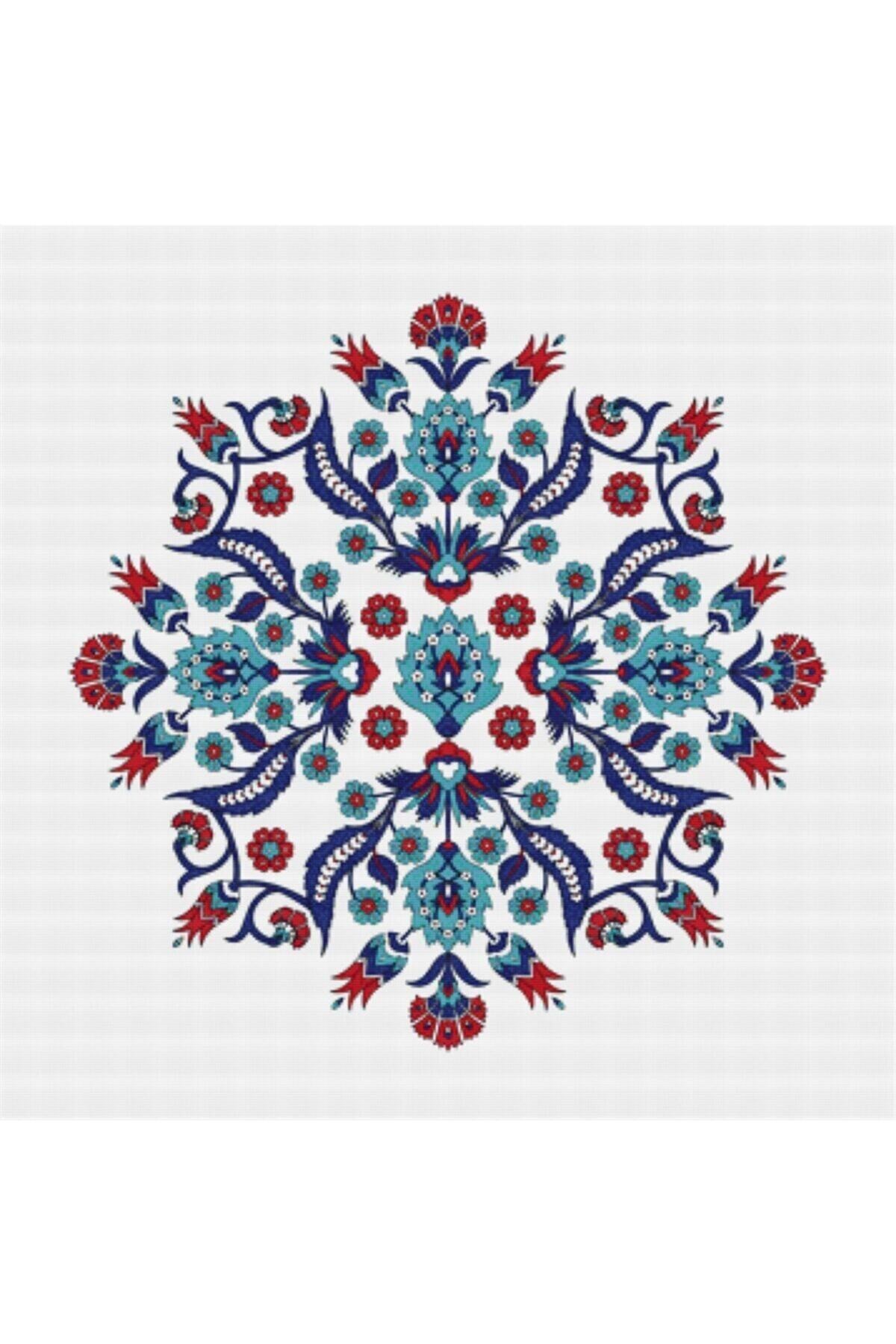 Movas Sanat Iznik Tiles | Diamond Mosaic Painting | Mosaic Puzzle | 50x50 | E2020739