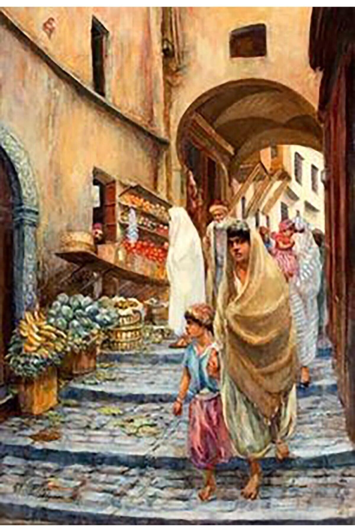 Movas Sanat Eski Osmanlı Pazarı | Elmas Mozaik Tablo | Mozaik Puzzle | 40x58 | E20203123M