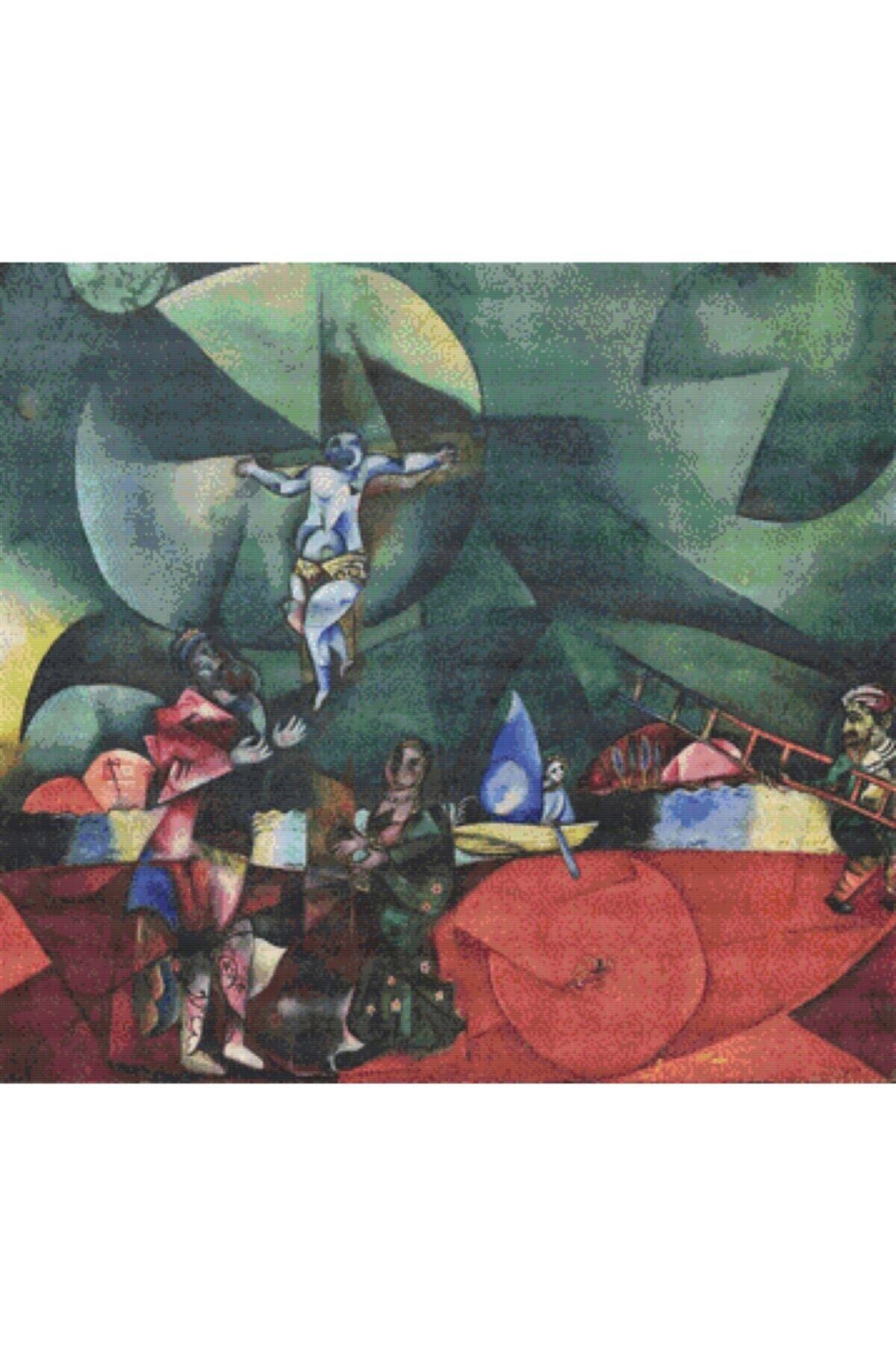 Movas Sanat Grind - Marc Chagall Diamond Mosaic Painting | Hobby | Mosaic Puzzle 50x46cm E2020661