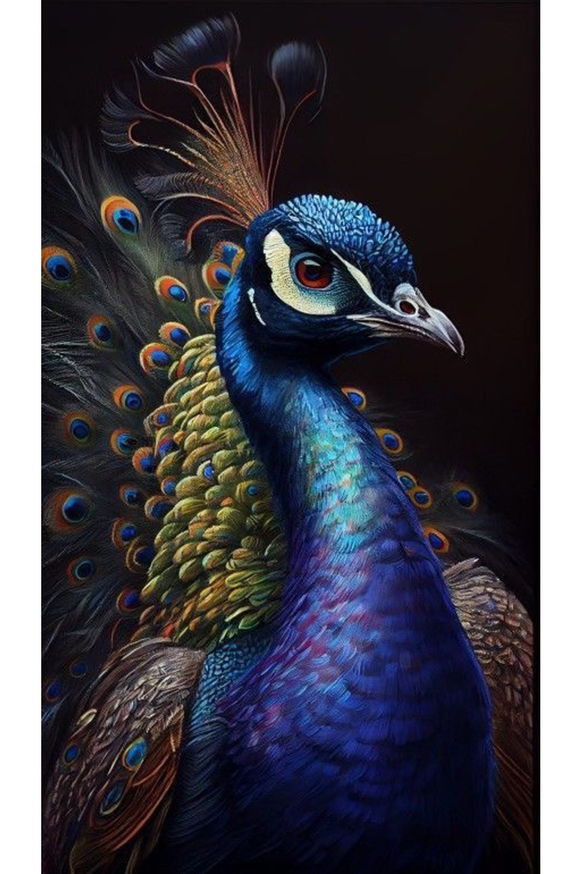 Movas Sanat Peacock | Diamond Mosaic Painting | Mosaic Puzzle | 45x80 | E20204379