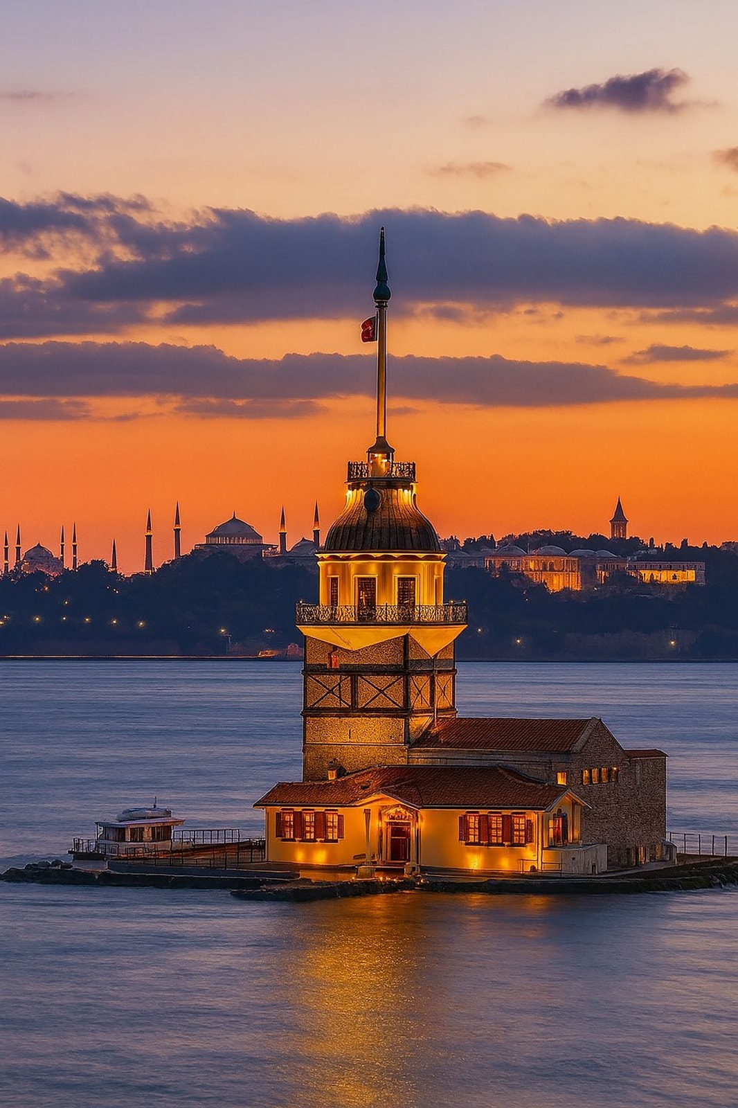 Kız Kulesi’nde Gün Batımı 40x60CM