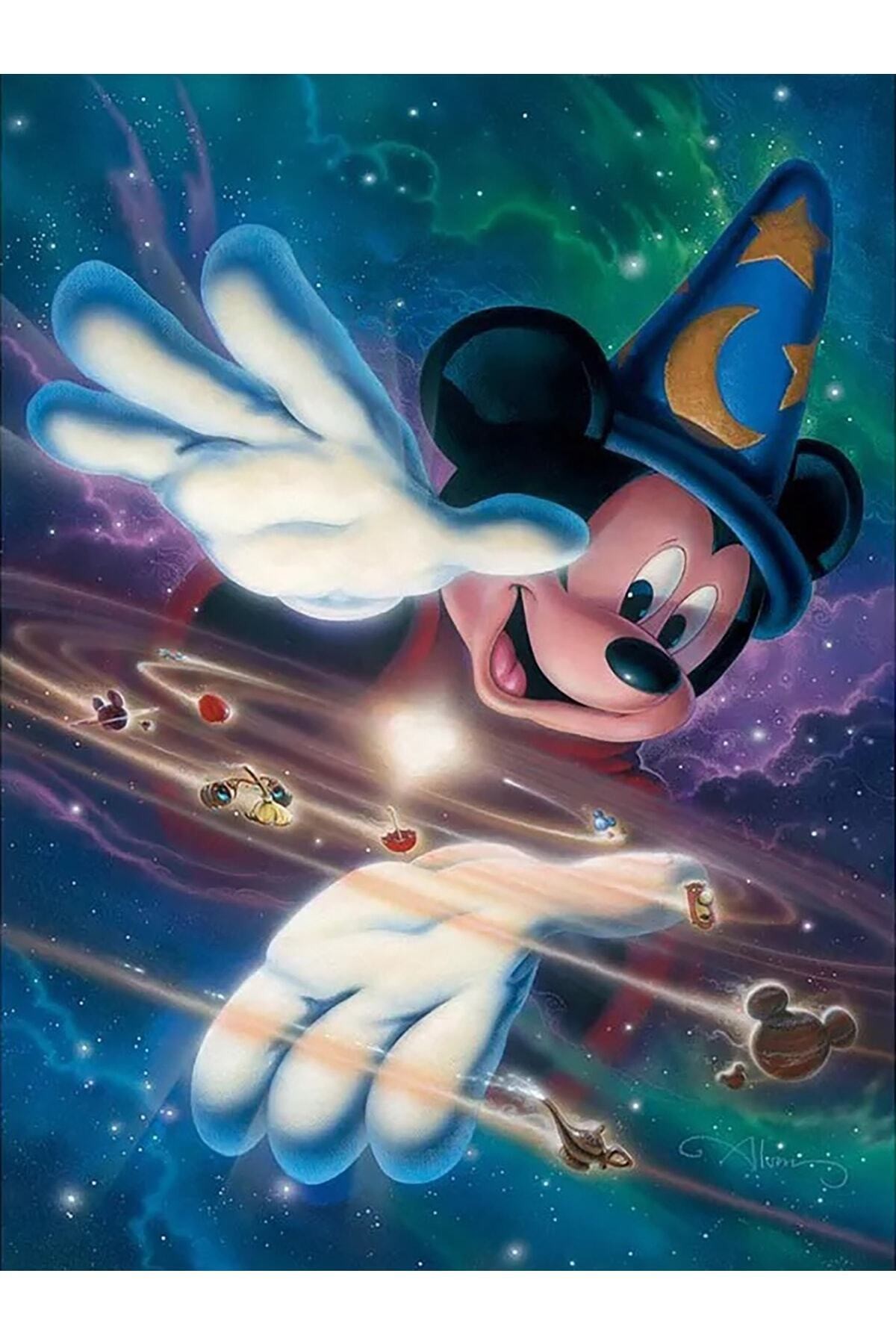 Movas Sanat Fantastik Mickey Mouse | Elmas Mozaik Tablo | Mozaik Puzzle | 45x60 | E20203735