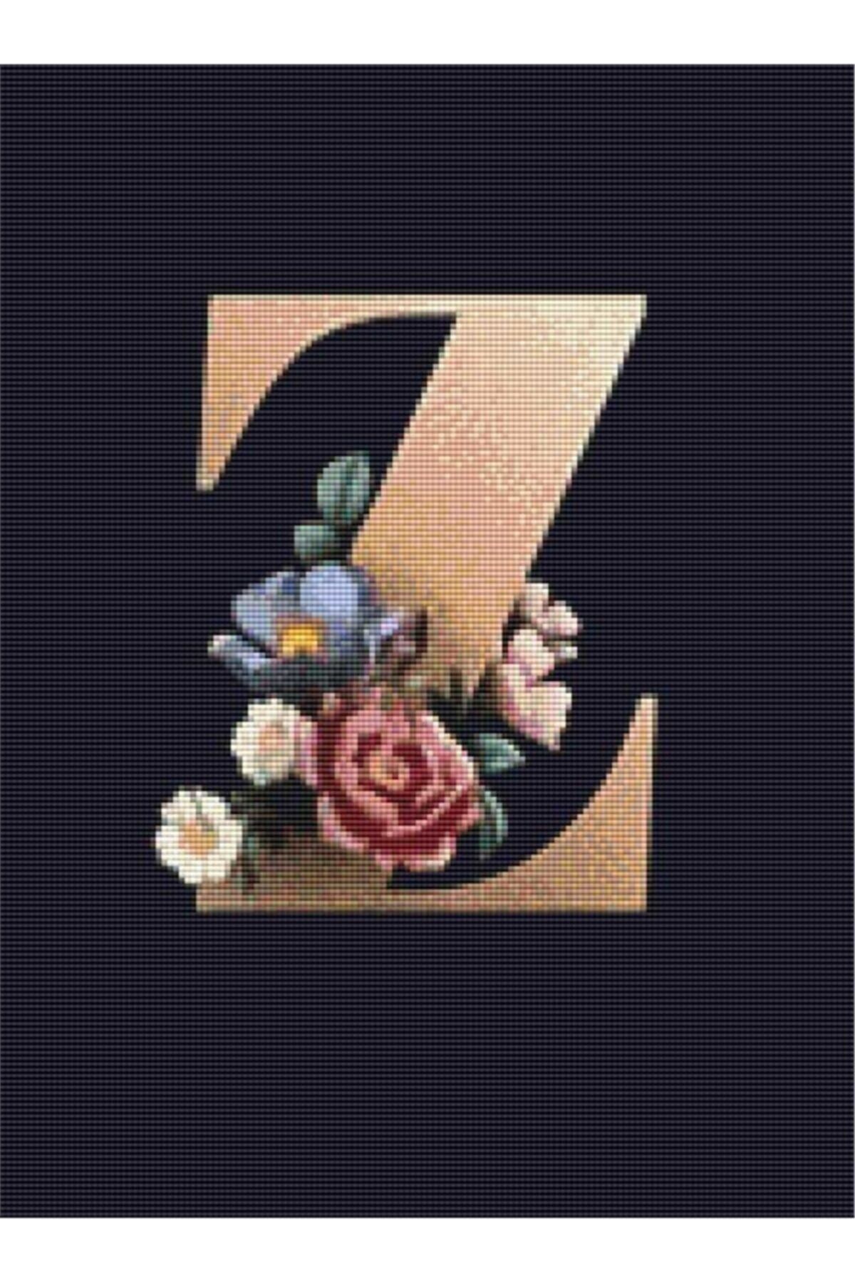 Movas Sanat A'dan Z'ye Harfler | Elmas Mozaik Tablo | Mozaik Puzzle | 40x50 | E20201320M