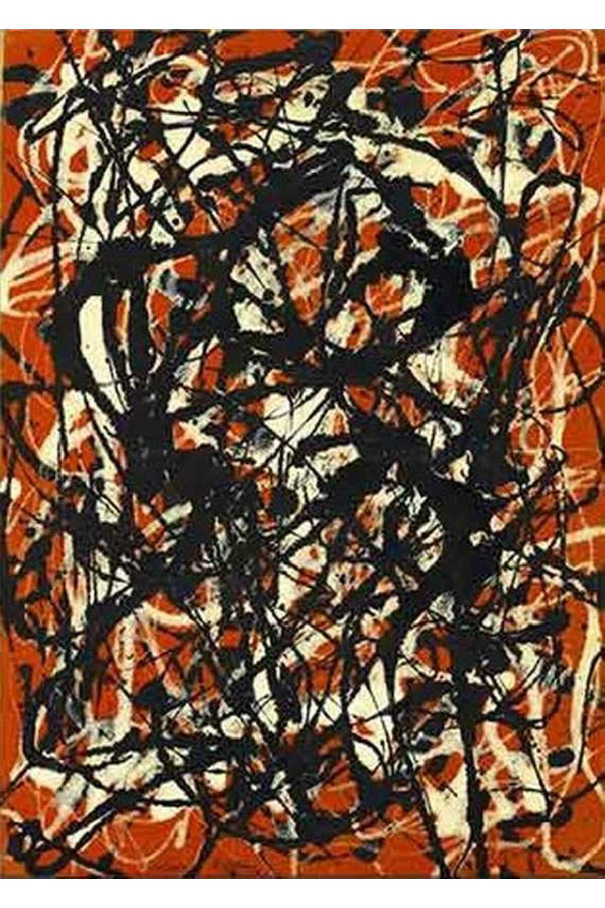 Movas Sanat Jackson Pollock Serbest Form | Elmas Mozaik Tablo | Mozaik Puzzle | 40x60 | E20203021io