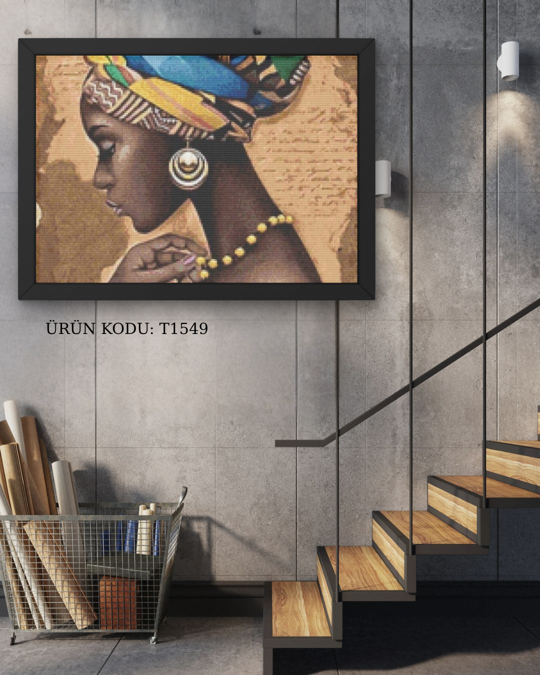 Zenci Kadın 45x45cm 