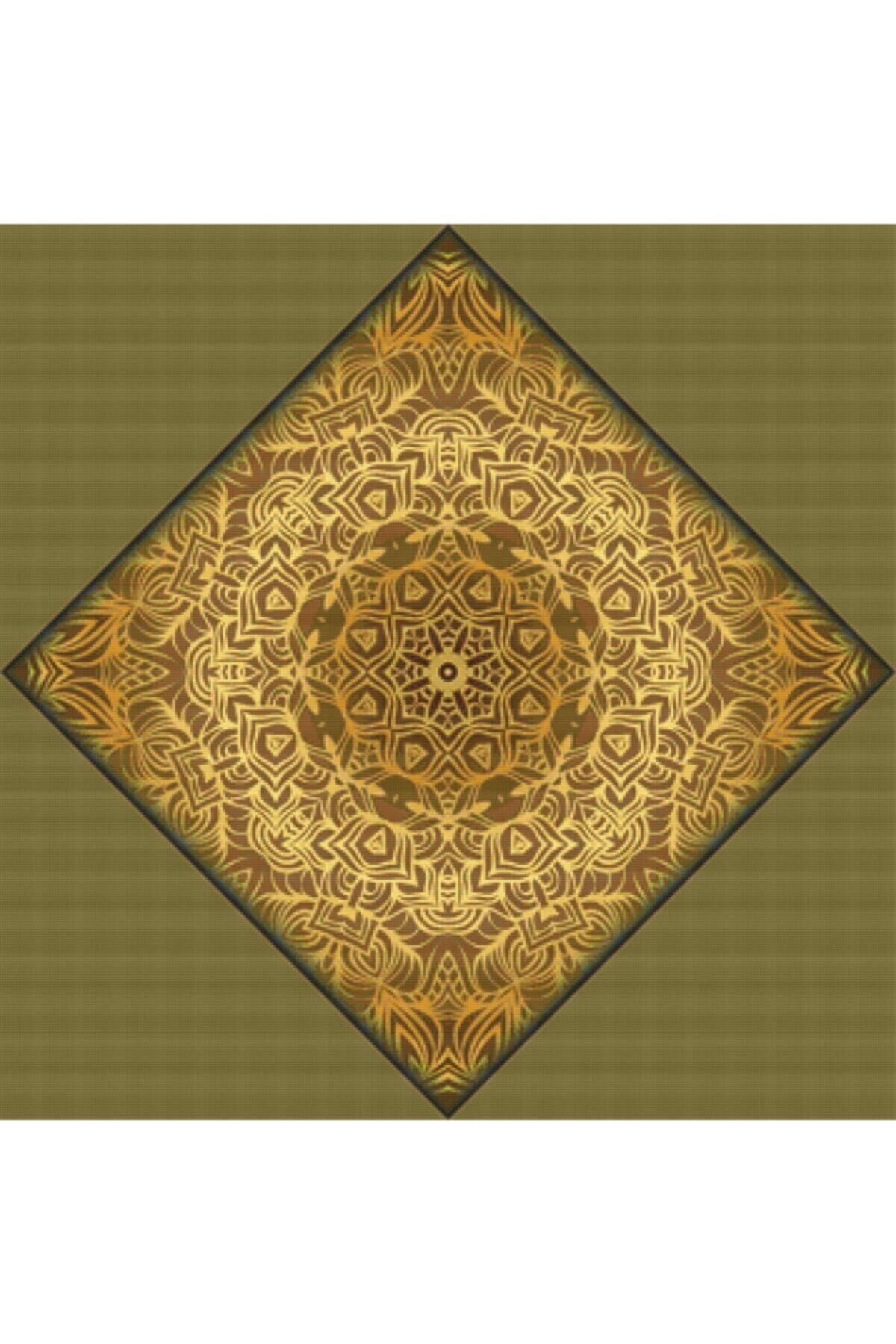 Movas Sanat A Mandala Made of Flowers | Diamond Mosaic Painting | Mosaic Puzzle | 50x50 | E2020565