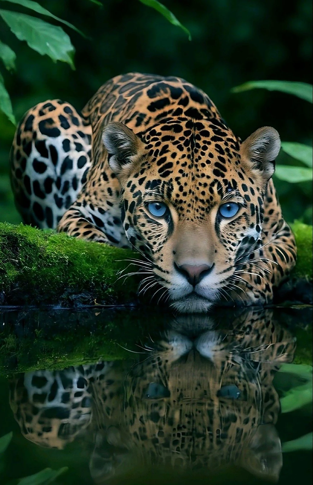 Sessiz Avcı Kaplan 42X65cm T053 Dialands Elmas Mozaik Tablo