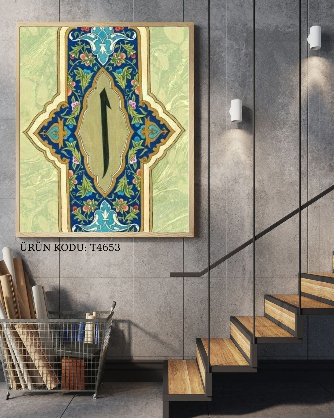 Elif Hat Mozaik 40X70cm Dialands Elmas Mozaik Tablo