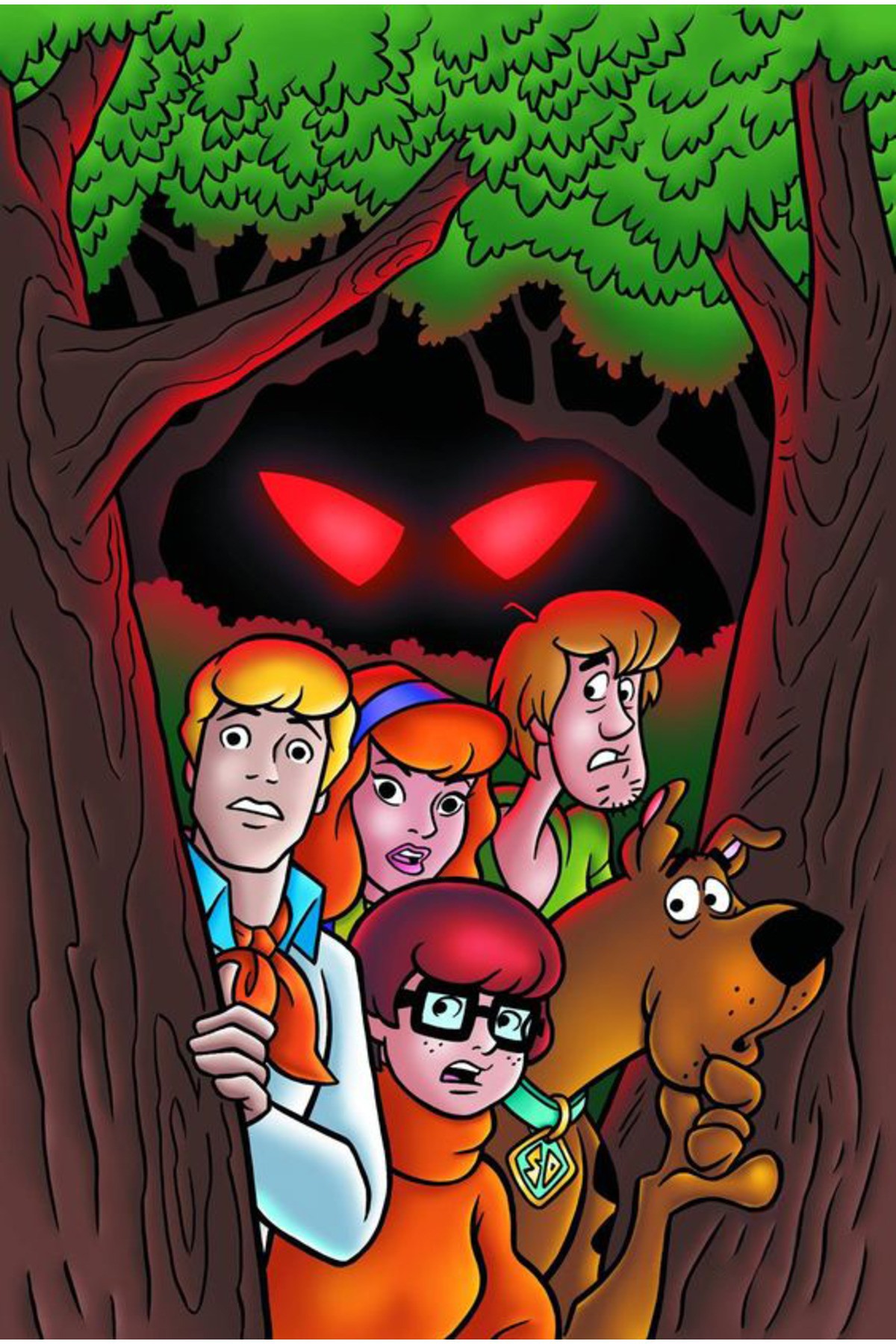 Movas Sanat Kırmızı Gözlü Canavar - Scooby Doo! | Elmas Mozaik Puzzle | 55x80 | E20204130