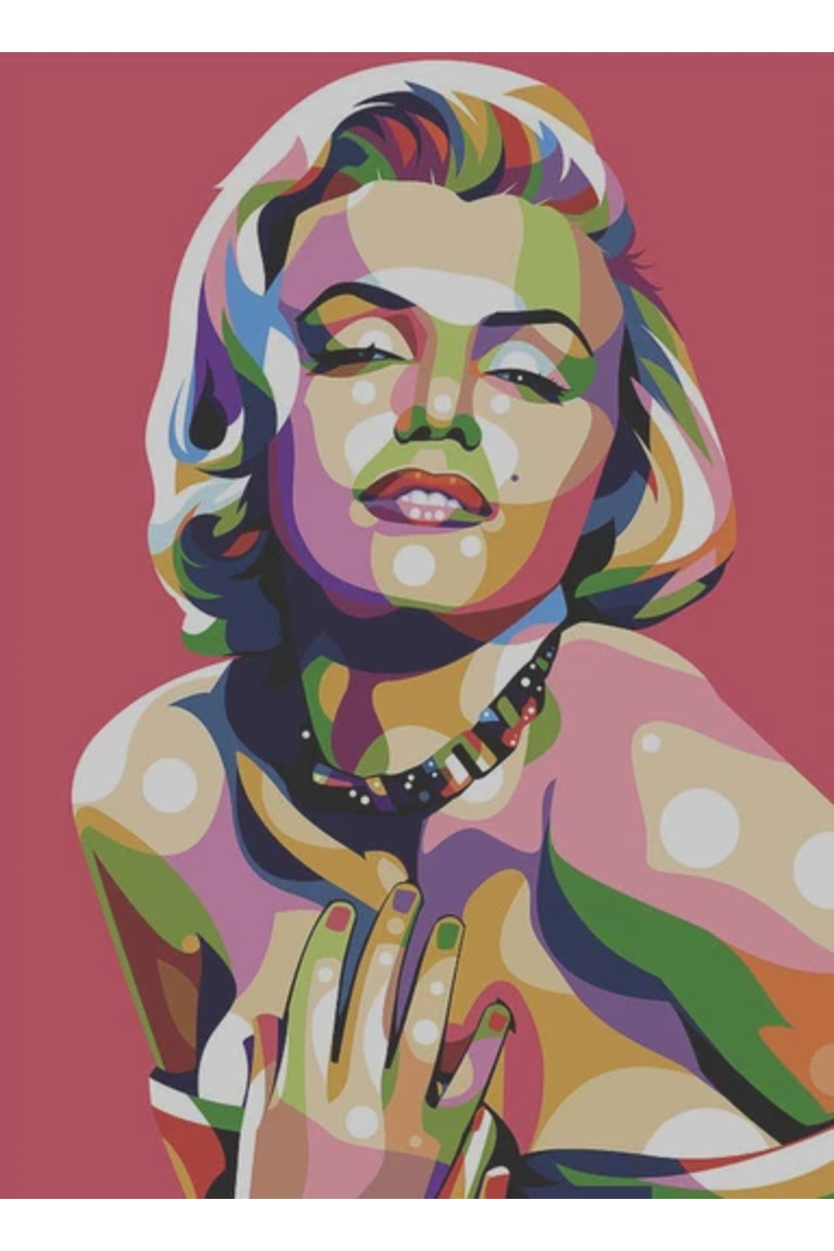 Movas Sanat Marilyn Monroe Portrait | Diamond Mosaic Painting | Mosaic Puzzle | 45x60 | E20234278
