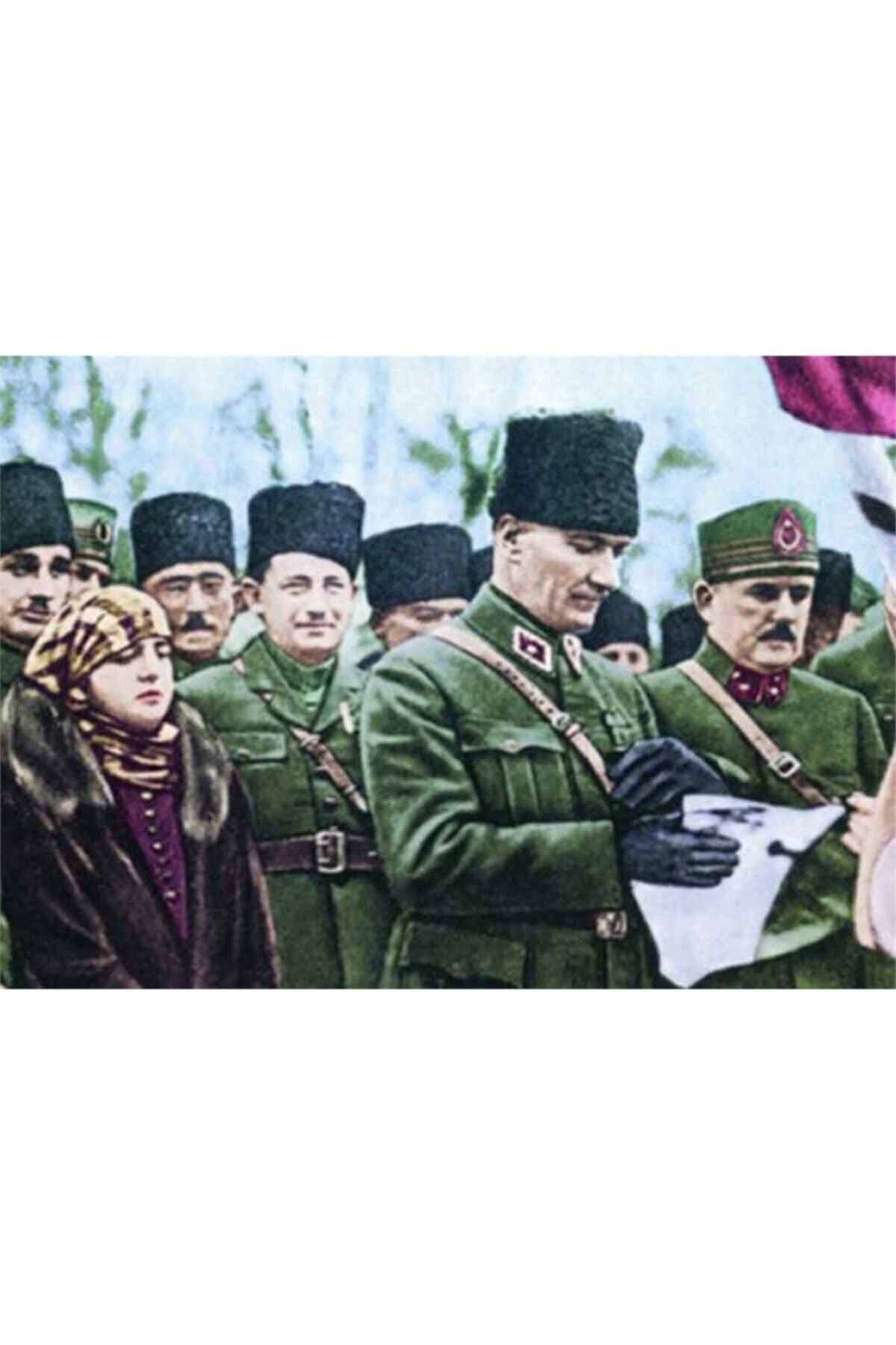 Movas Sanat Atatürk Ve Silah Arkadaşları | Elmas Mozaik Tablo | Mozaik Puzzle | 50x35 | E20202564M