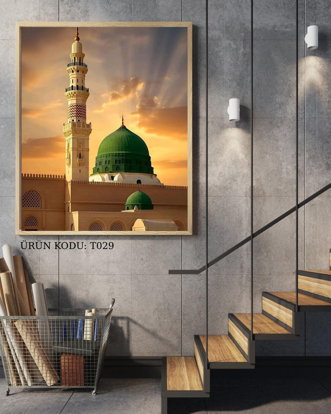 Mescid-i Nebevi 50x75cm T029 Dialands Elmas Mozaik Tablo