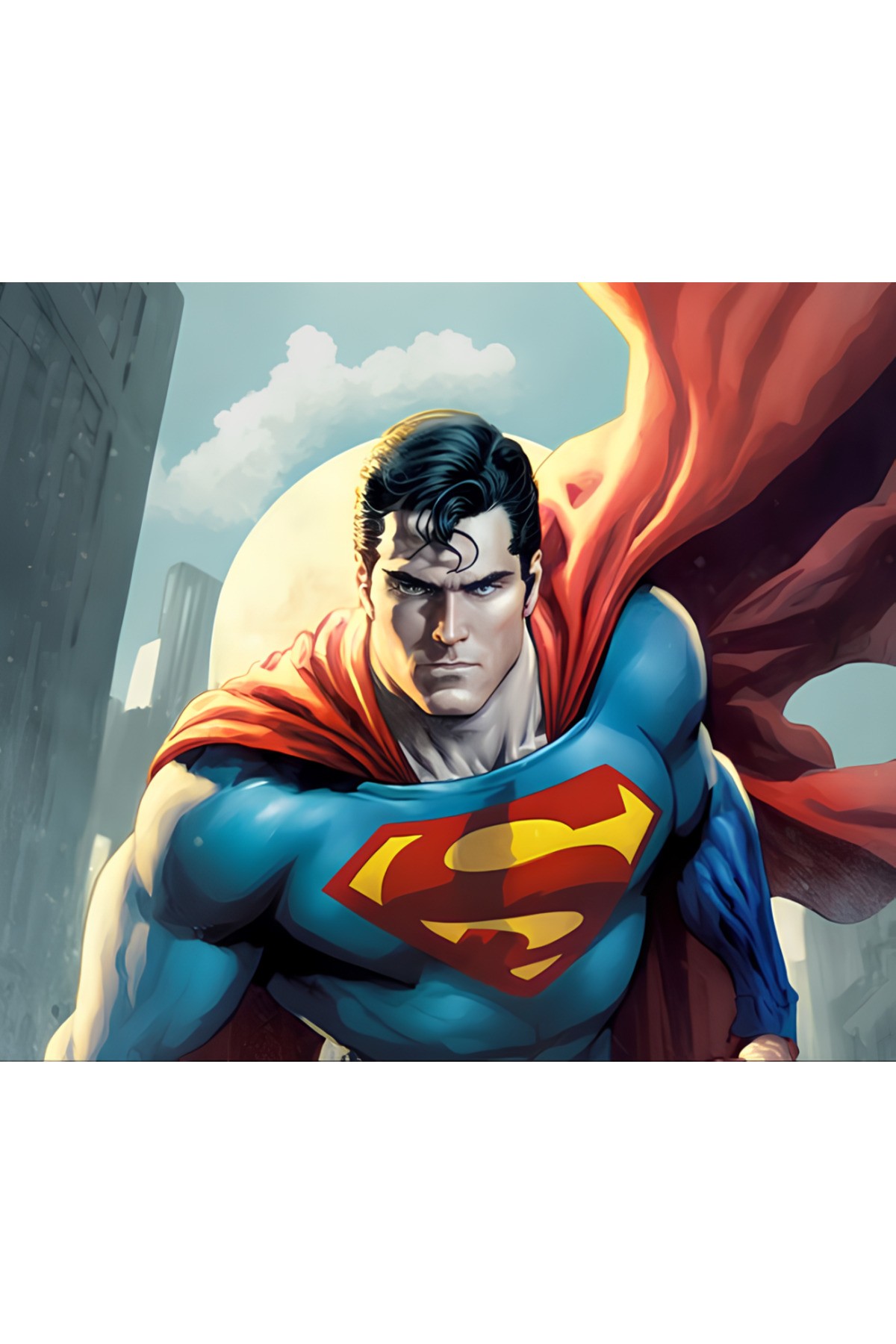 Movas Sanat Çelik Adam - Superman | Elmas Mozaik Tablo | Mozaik Puzzle | 60x55 | E20204100