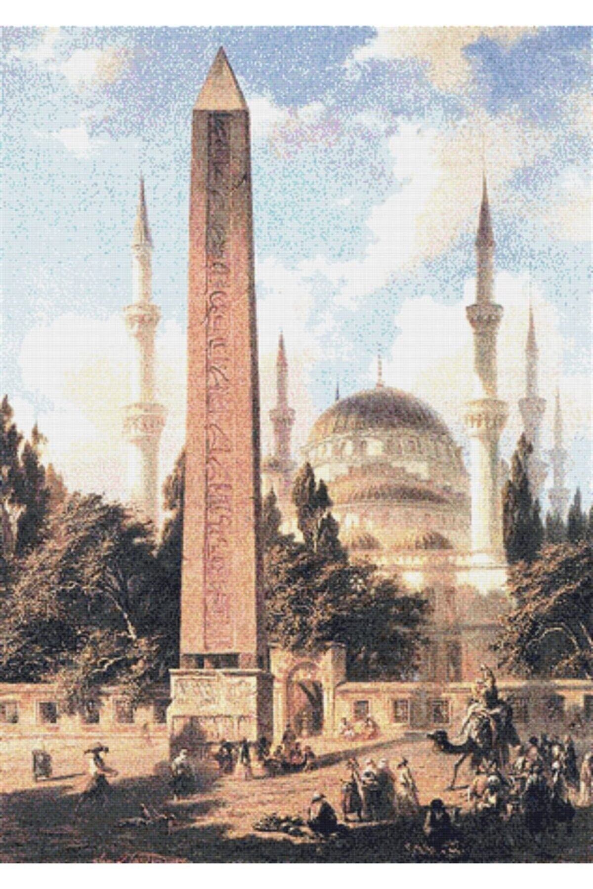 Movas Sanat Obelisk And Sultanahmet - Eugene Flandin | Diamond Mosaic Puzzle | 40x56 | E2020722